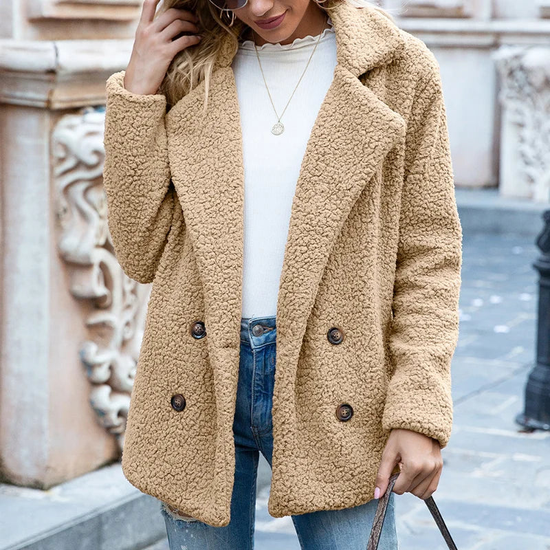 Nadine - Manteau Chic Court Croisé