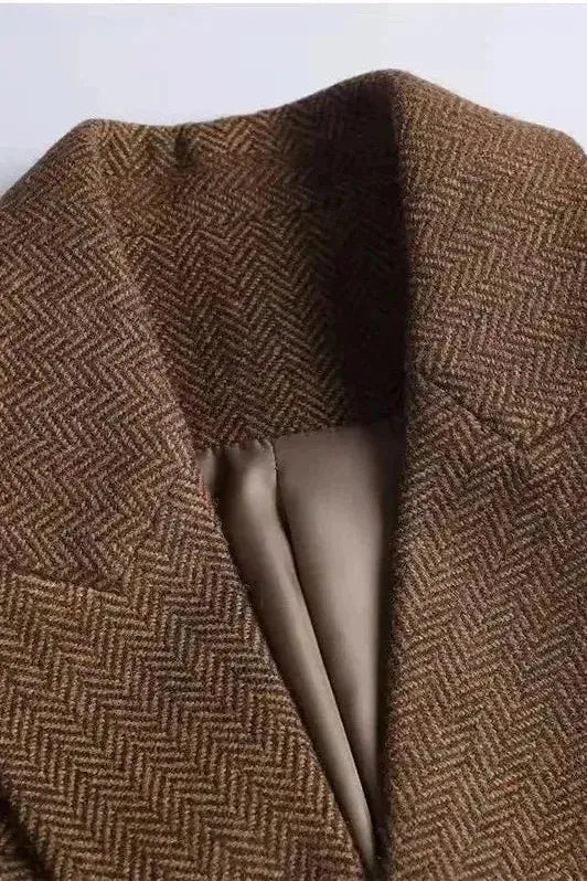Florence | Manteau Chic Laine Boutons Dorés