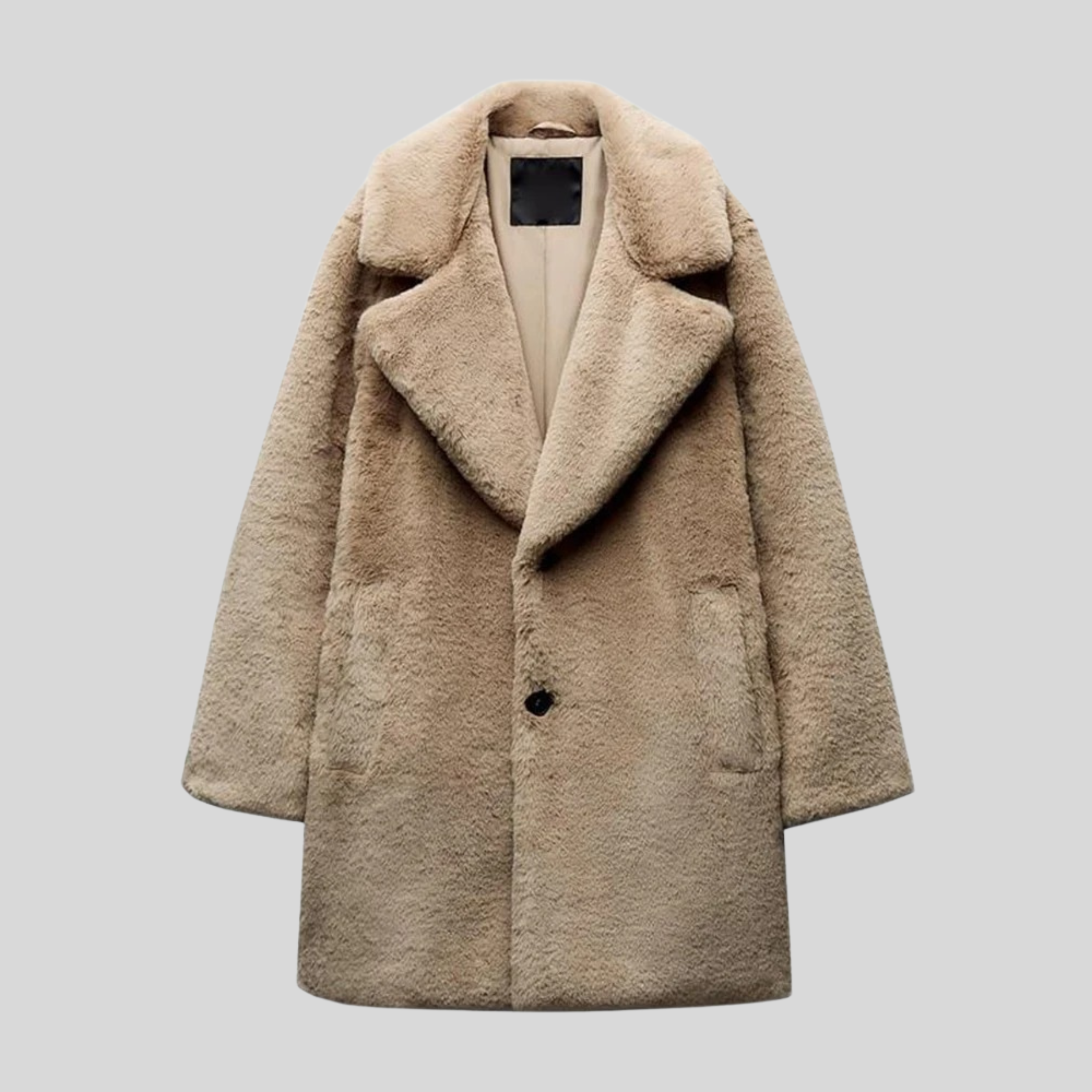 Jeanne - Manteau teddy chaud femme