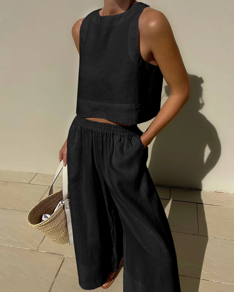 Éléonore - Maxi-robe col V - Finitions délicates, Coton doux - Femme