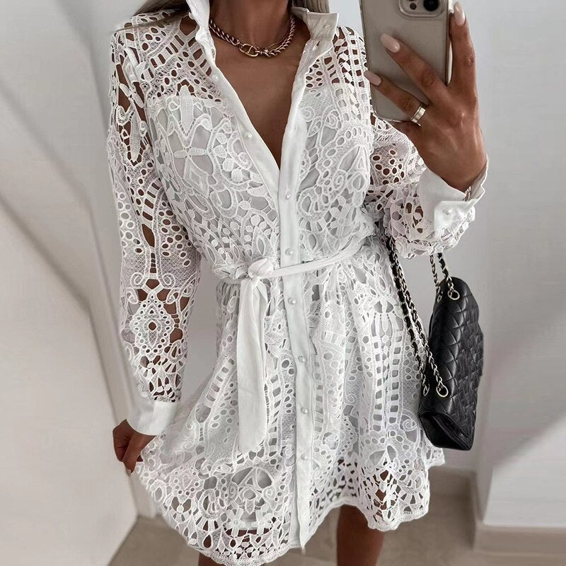 Caroline - Robe Dentelle Chic