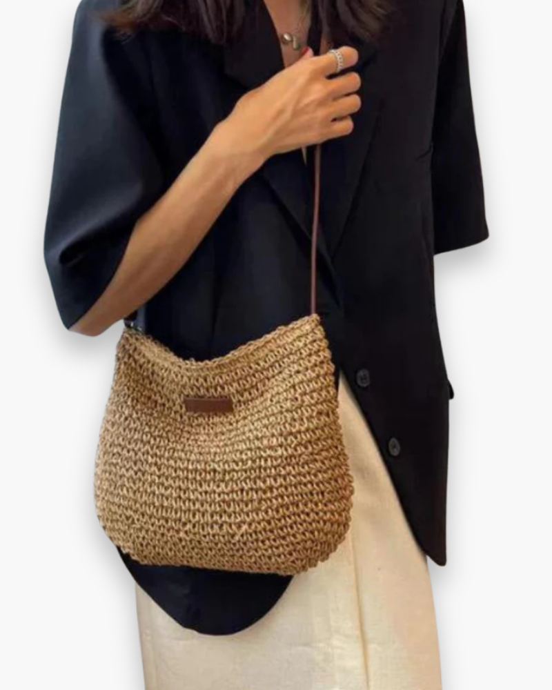 Sac à bandoulière élégant des femmes | Sac d'épaule tissé moderne 1