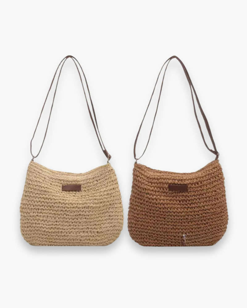Sac à bandoulière élégant des femmes | Sac d'épaule tissé moderne 5