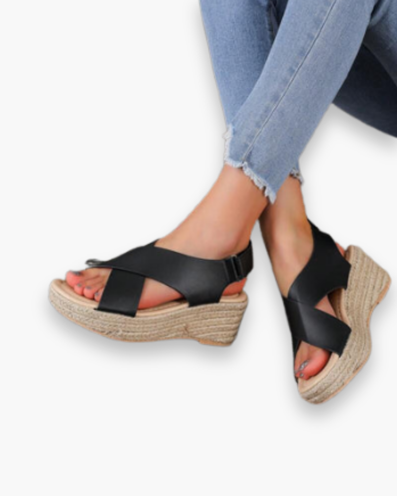 Sandales à Talon Compensé pour Femme | Élégance 1