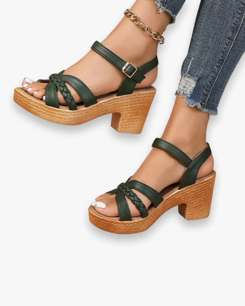 Sandales à talon confort femme | Style plateforme élégant 5