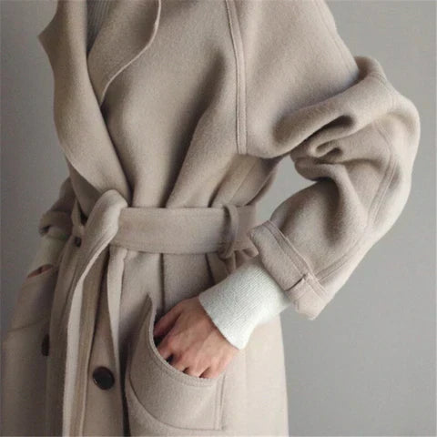 Charlotte | Manteau Élégant Ceinturé Ample