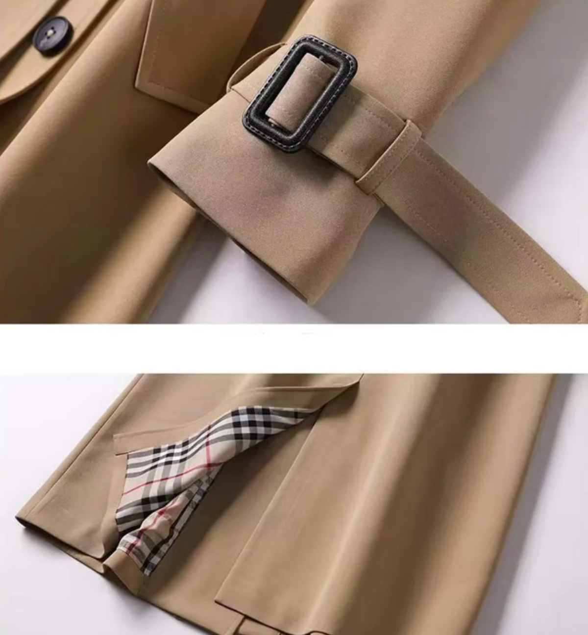 Anne | Trench Élégant Classique Ceinturé