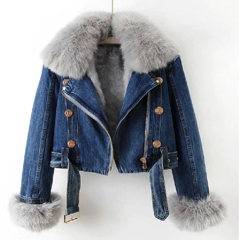 Sabine - Manteau Élégant en Jean