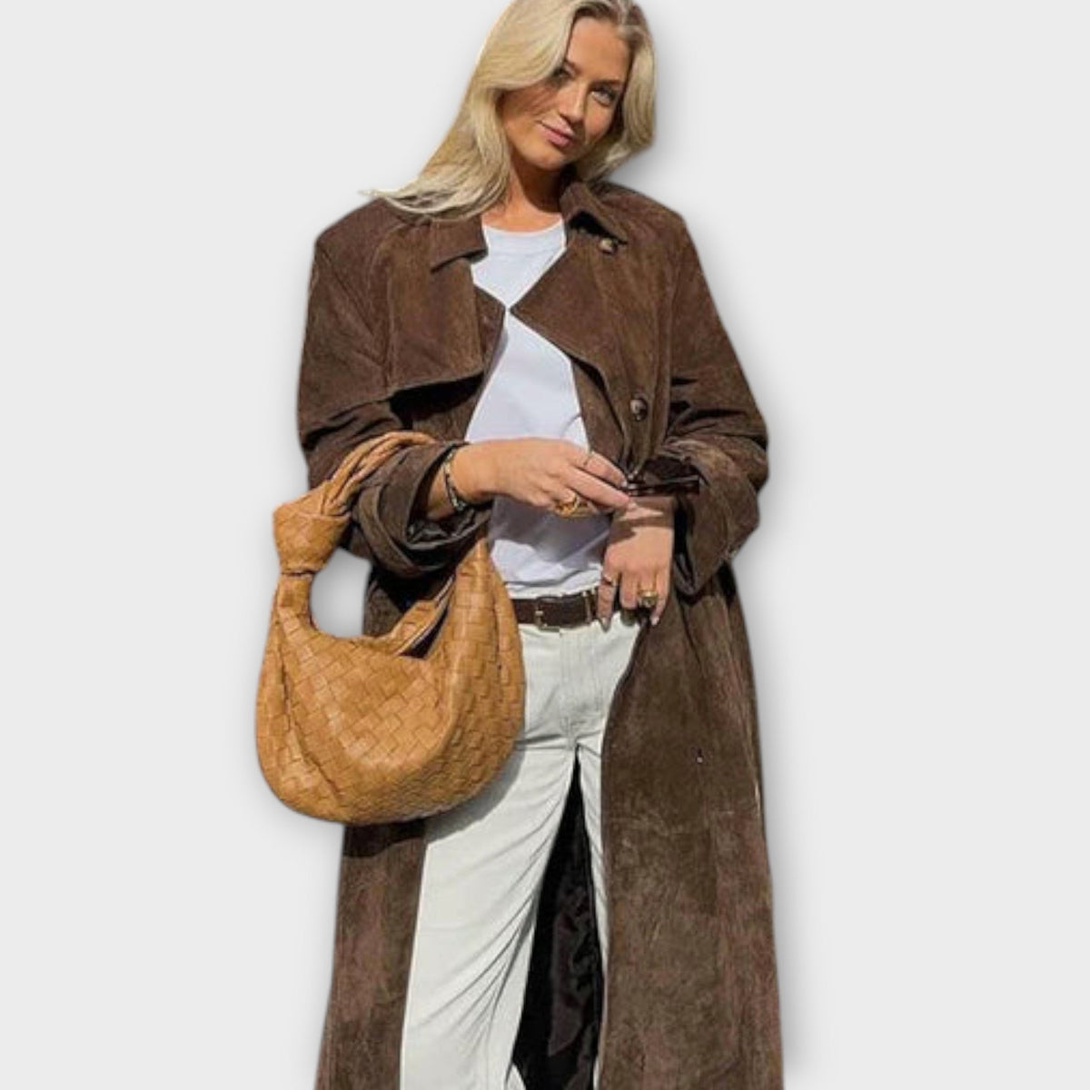 Nadine | Trench Élégant Vintage Ceinturé