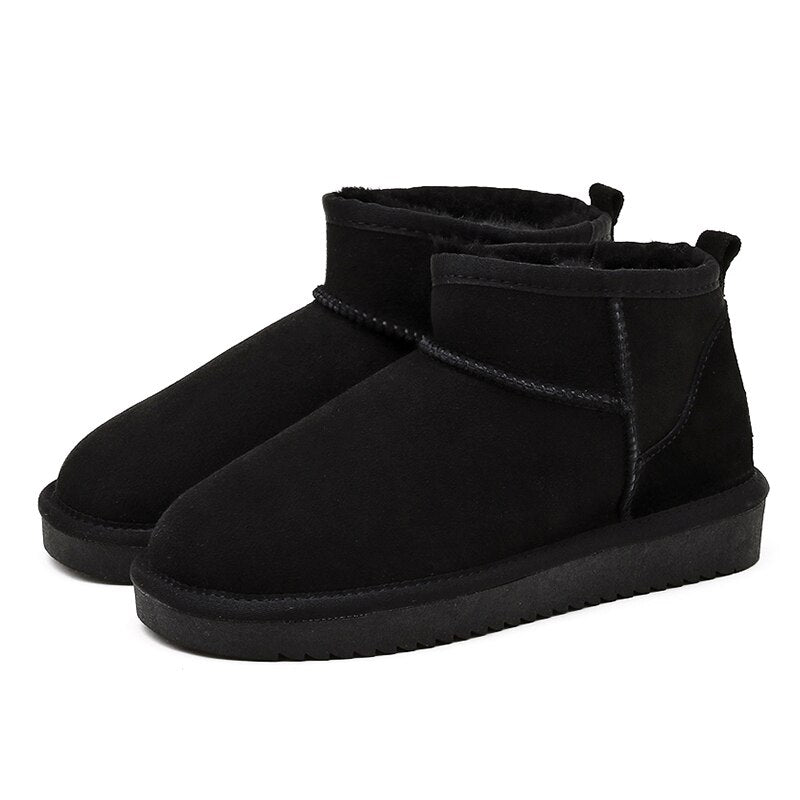Hélène | Bottines Élégantes Chaudes Daim
