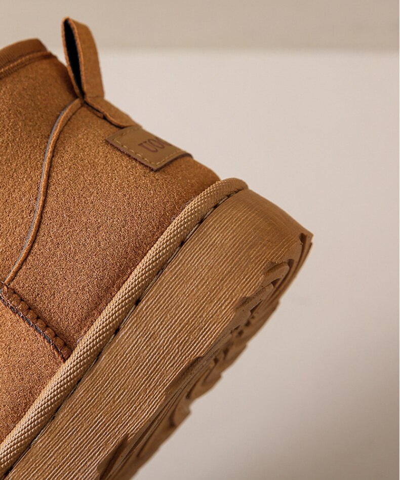 Hélène | Bottines Élégantes Chaudes Daim