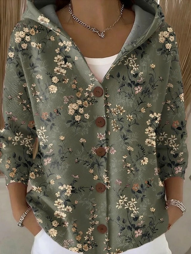 Priya - Gilet Féminin Bohème Fleuri