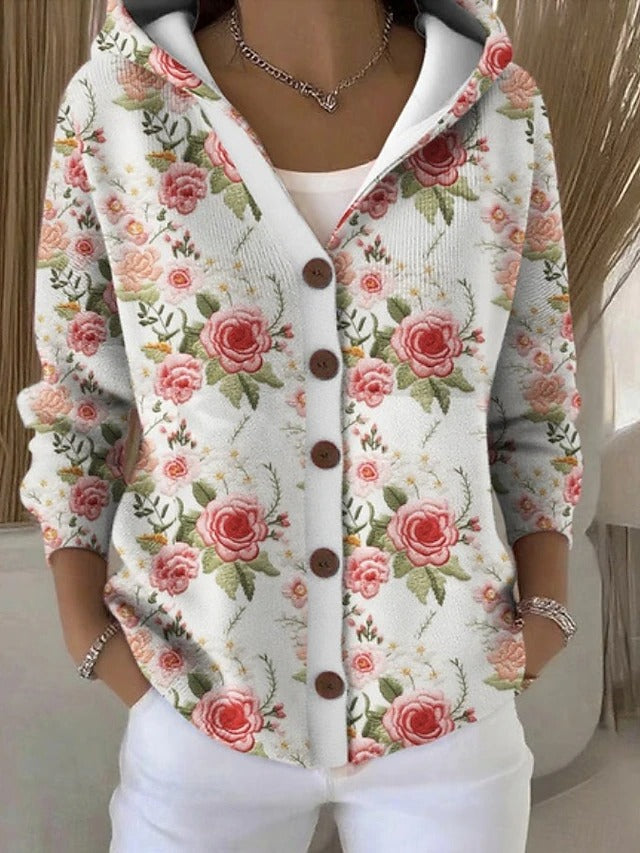 Priya - Gilet Féminin Bohème Fleuri