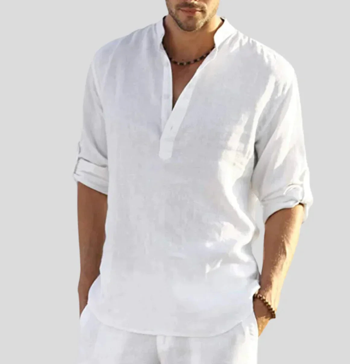 Antoine - Chemise en Lin Classique Élégante Homme
