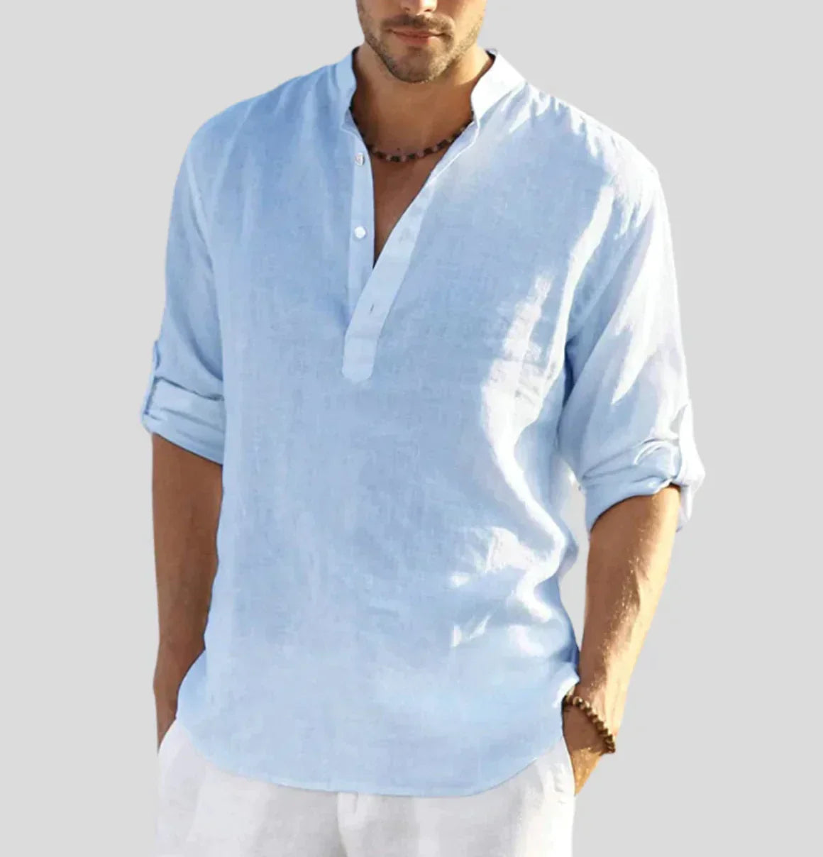 Antoine - Chemise en Lin Classique Élégante Homme