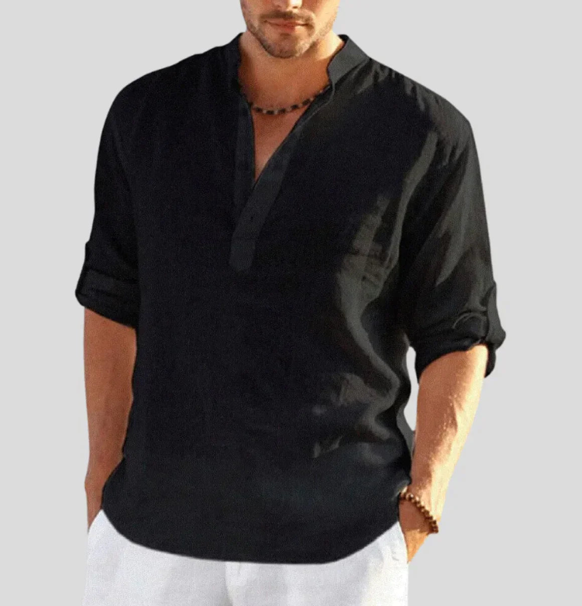 Antoine - Chemise en Lin Classique Élégante Homme