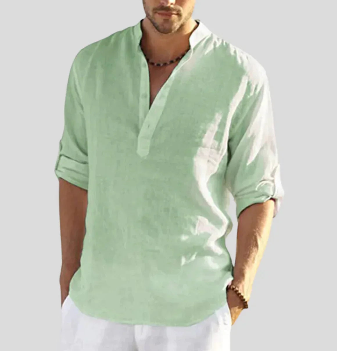 Antoine - Chemise en Lin Classique Élégante Homme