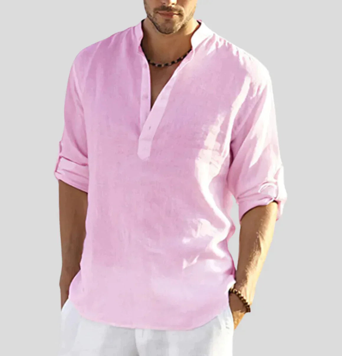Antoine - Chemise en Lin Classique Élégante Homme