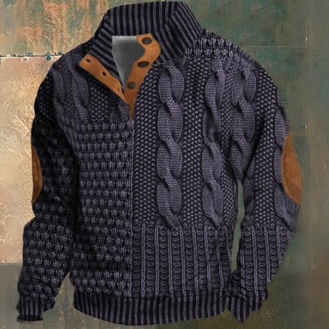 Franck | Pull Chic Torsadé Coudières