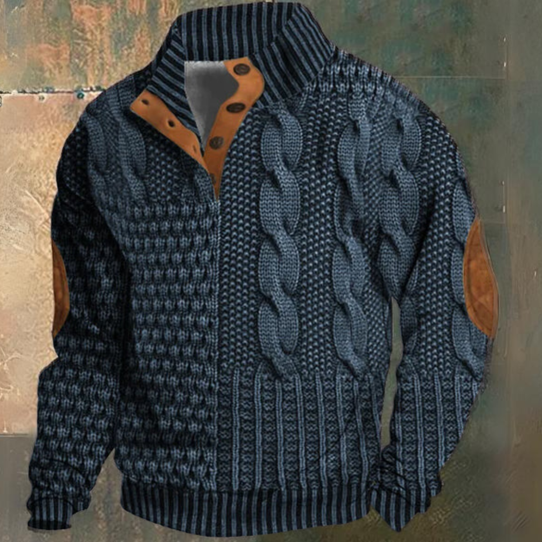 Franck | Pull Chic Torsadé Coudières
