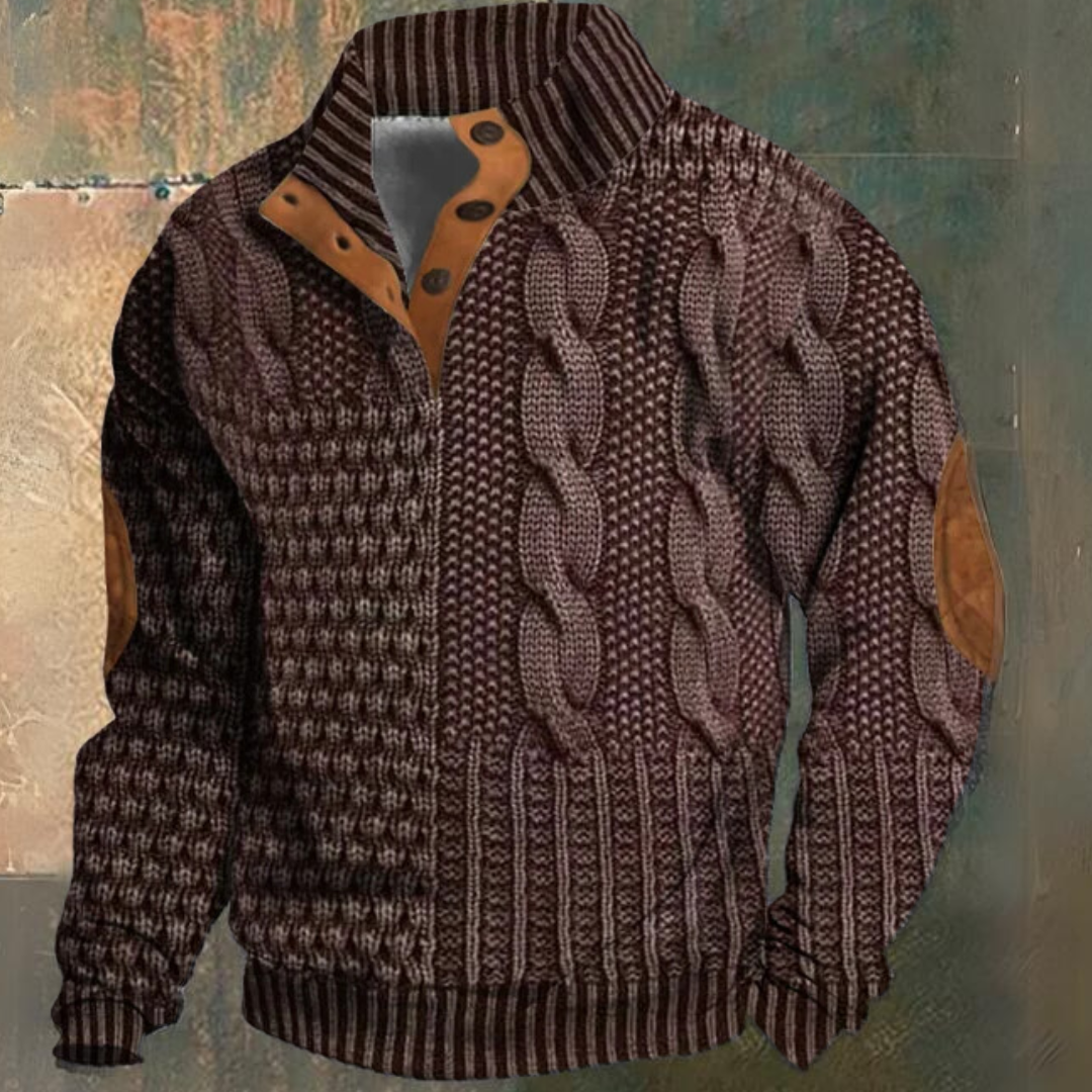 Franck | Pull Chic Torsadé Coudières