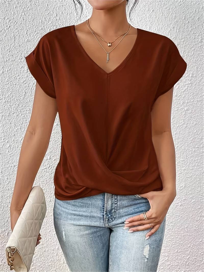 Zara - Top Femme Fluide Élégant