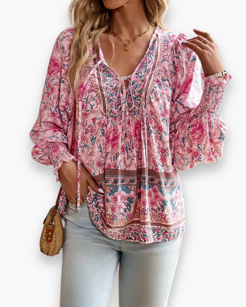 Top fleuri léger femme | Haut d'été 0