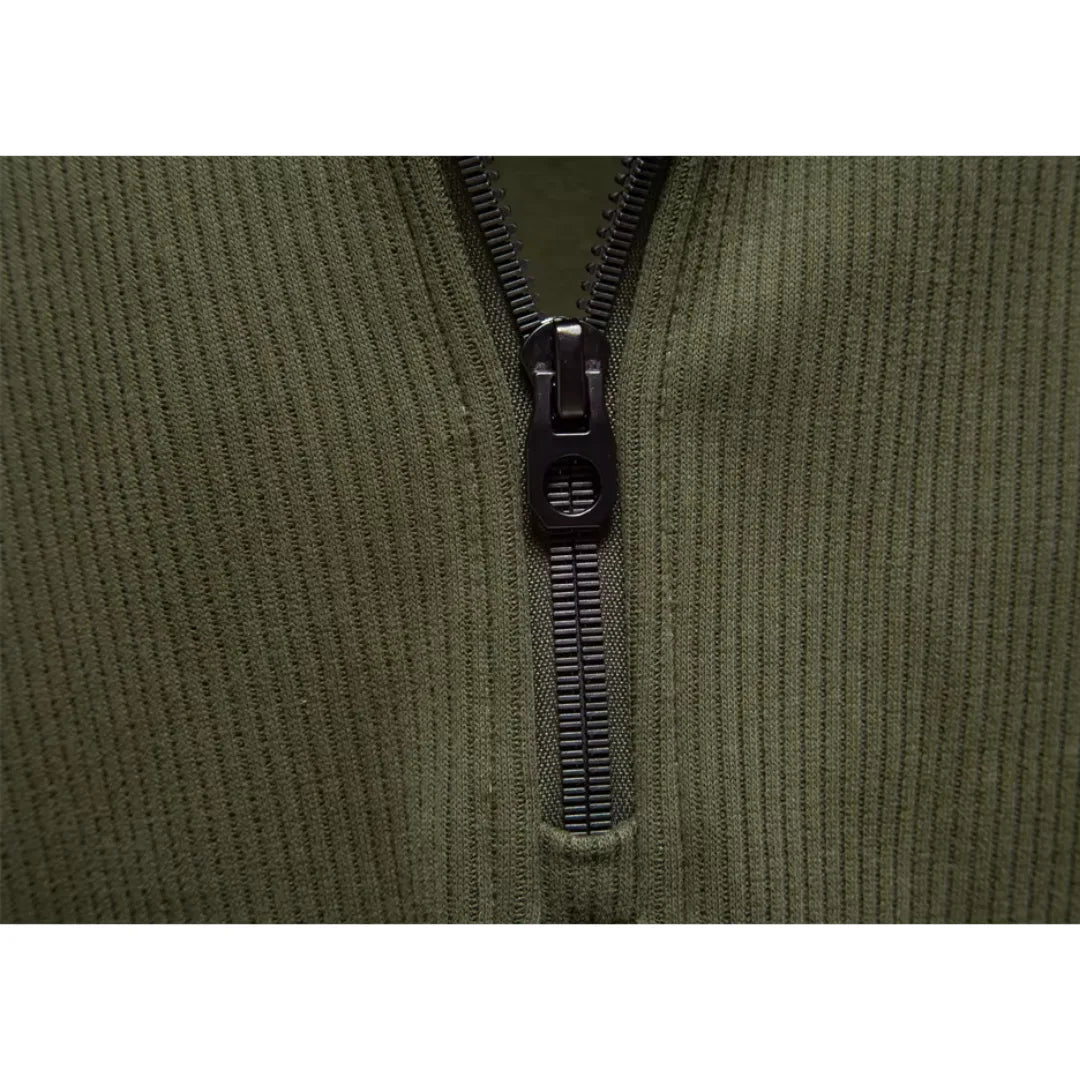 Christophe - Pull Intemporel Zippé Col Montant