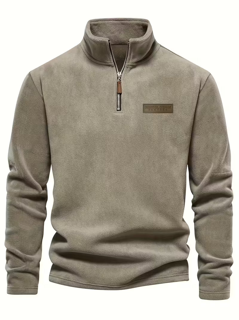 Marc - Pull Intemporel Col Montant Zippé