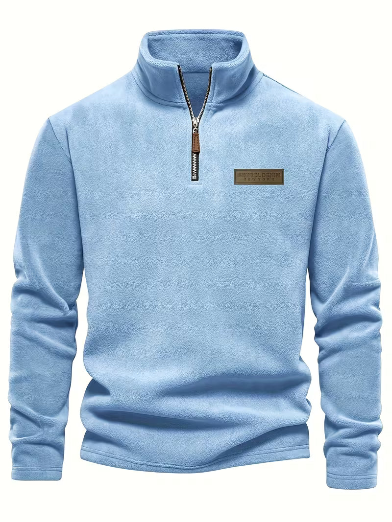 Marc - Pull Intemporel Col Montant Zippé