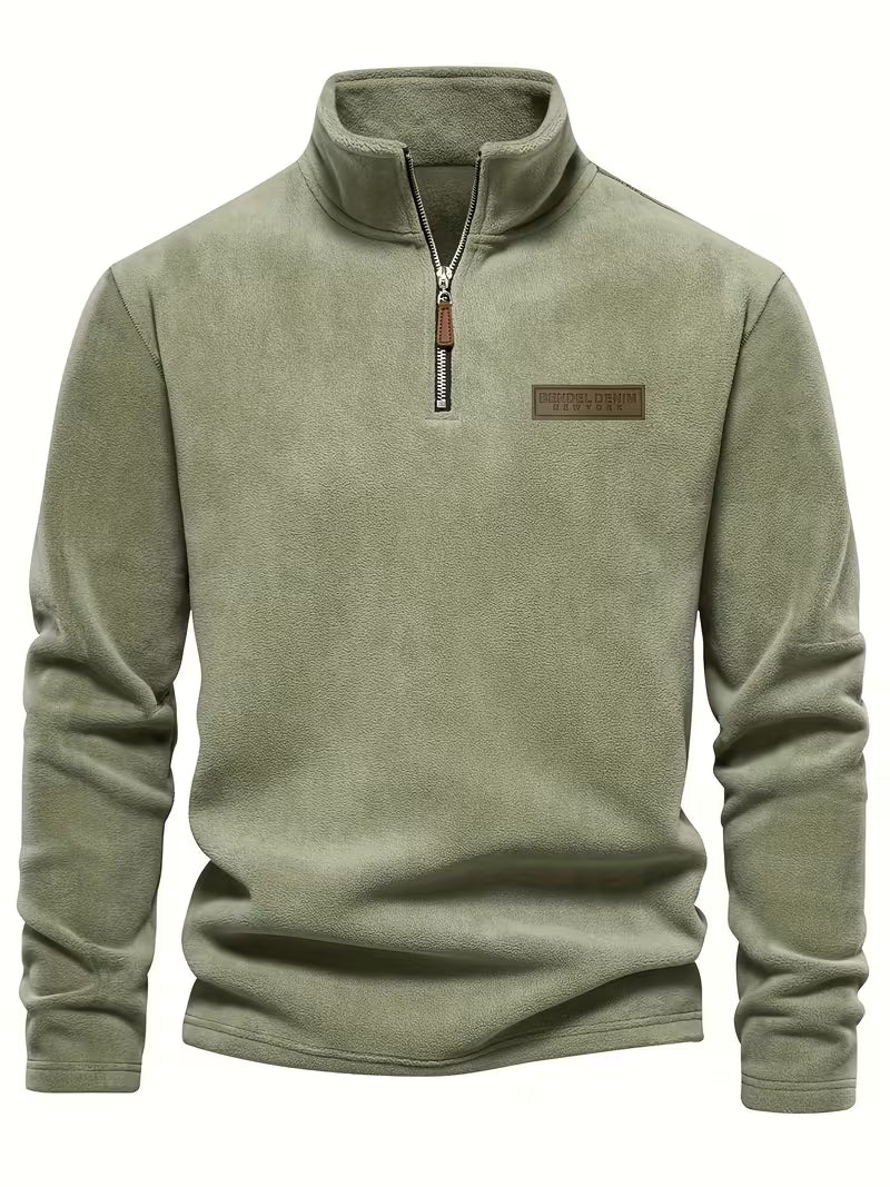 Marc - Pull Intemporel Col Montant Zippé