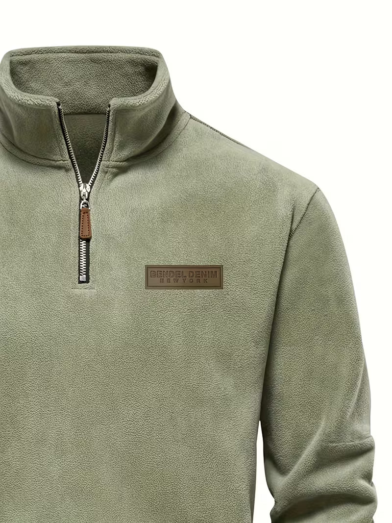 Marc - Pull Intemporel Col Montant Zippé