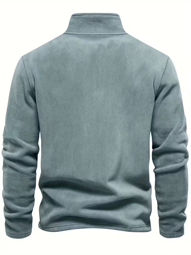 Marc - Pull Intemporel Col Montant Zippé