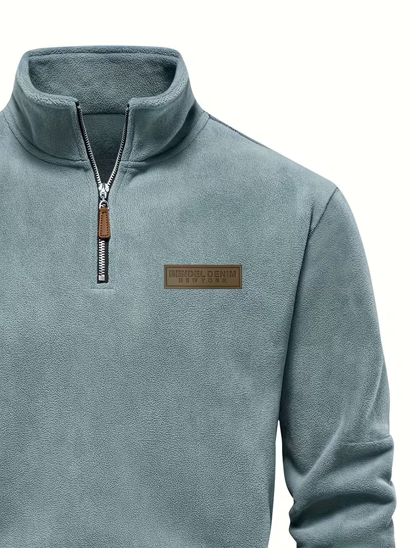 Marc - Pull Intemporel Col Montant Zippé