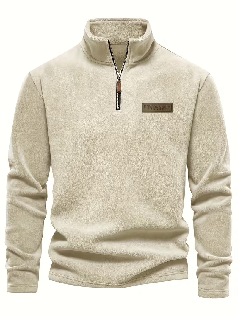 Marc - Pull Intemporel Col Montant Zippé