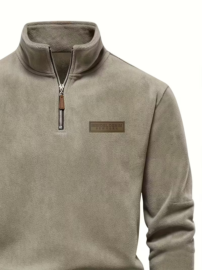 Marc - Pull Intemporel Col Montant Zippé
