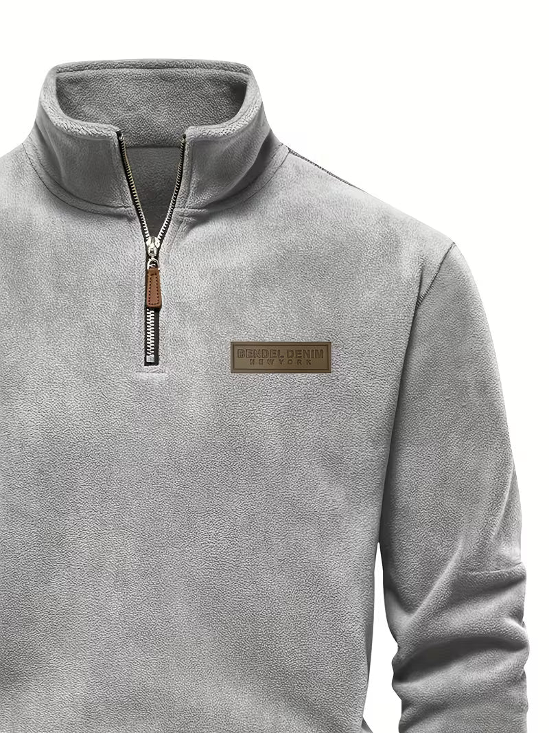 Marc - Pull Intemporel Col Montant Zippé