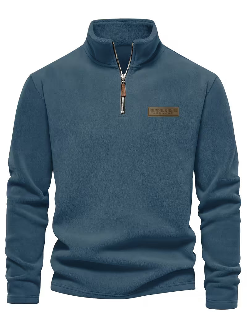 Marc - Pull Intemporel Col Montant Zippé