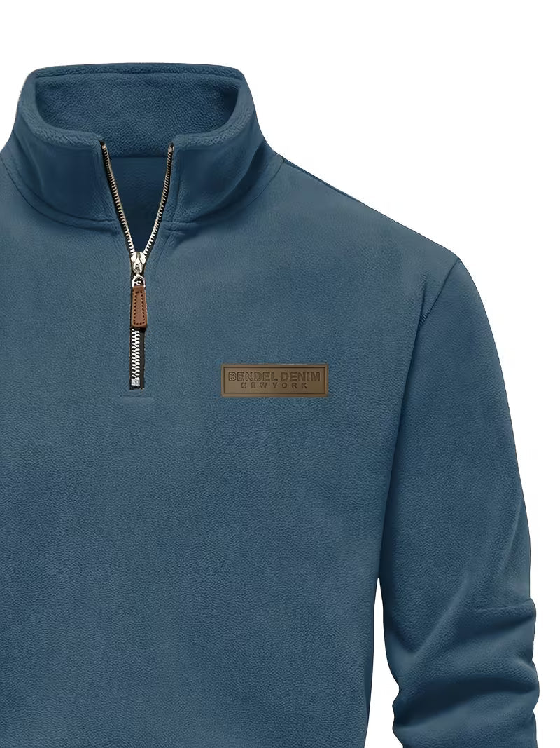Marc - Pull Intemporel Col Montant Zippé
