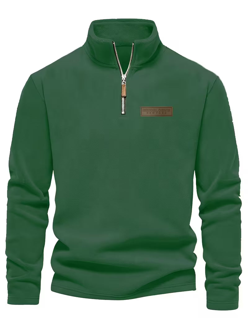 Marc - Pull Intemporel Col Montant Zippé