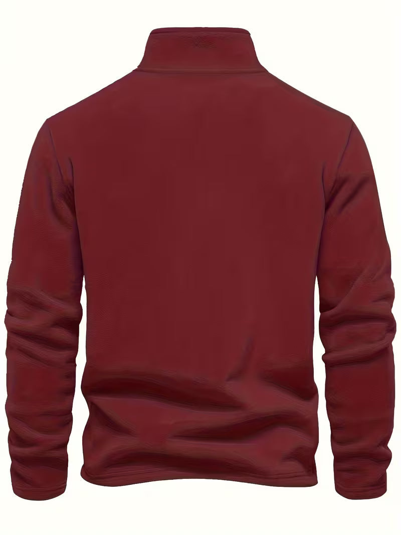 Marc - Pull Intemporel Col Montant Zippé