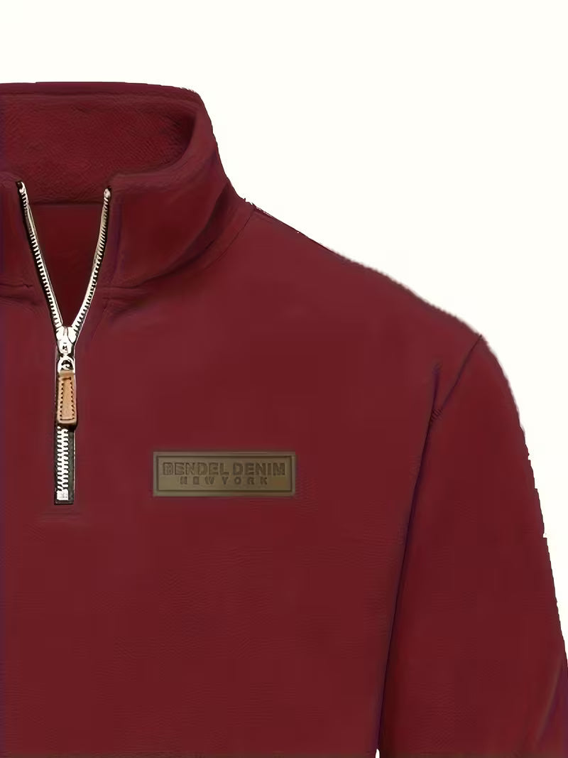Marc - Pull Intemporel Col Montant Zippé
