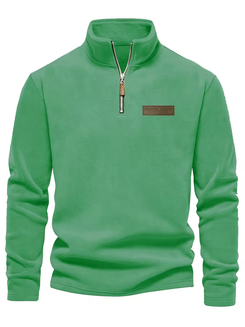 Marc - Pull Intemporel Col Montant Zippé