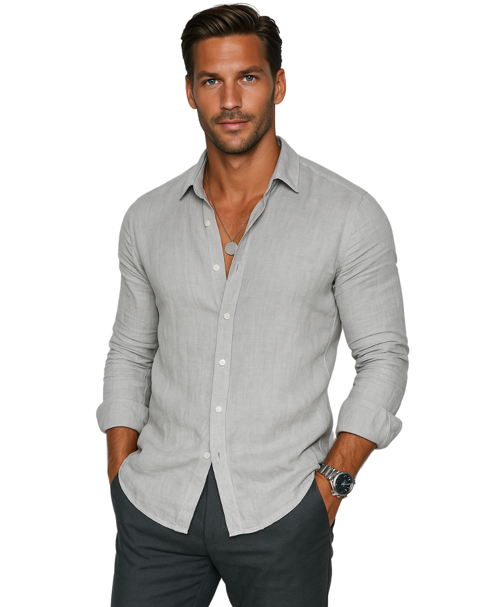 Nicolas - Chemise D'Été Fluide