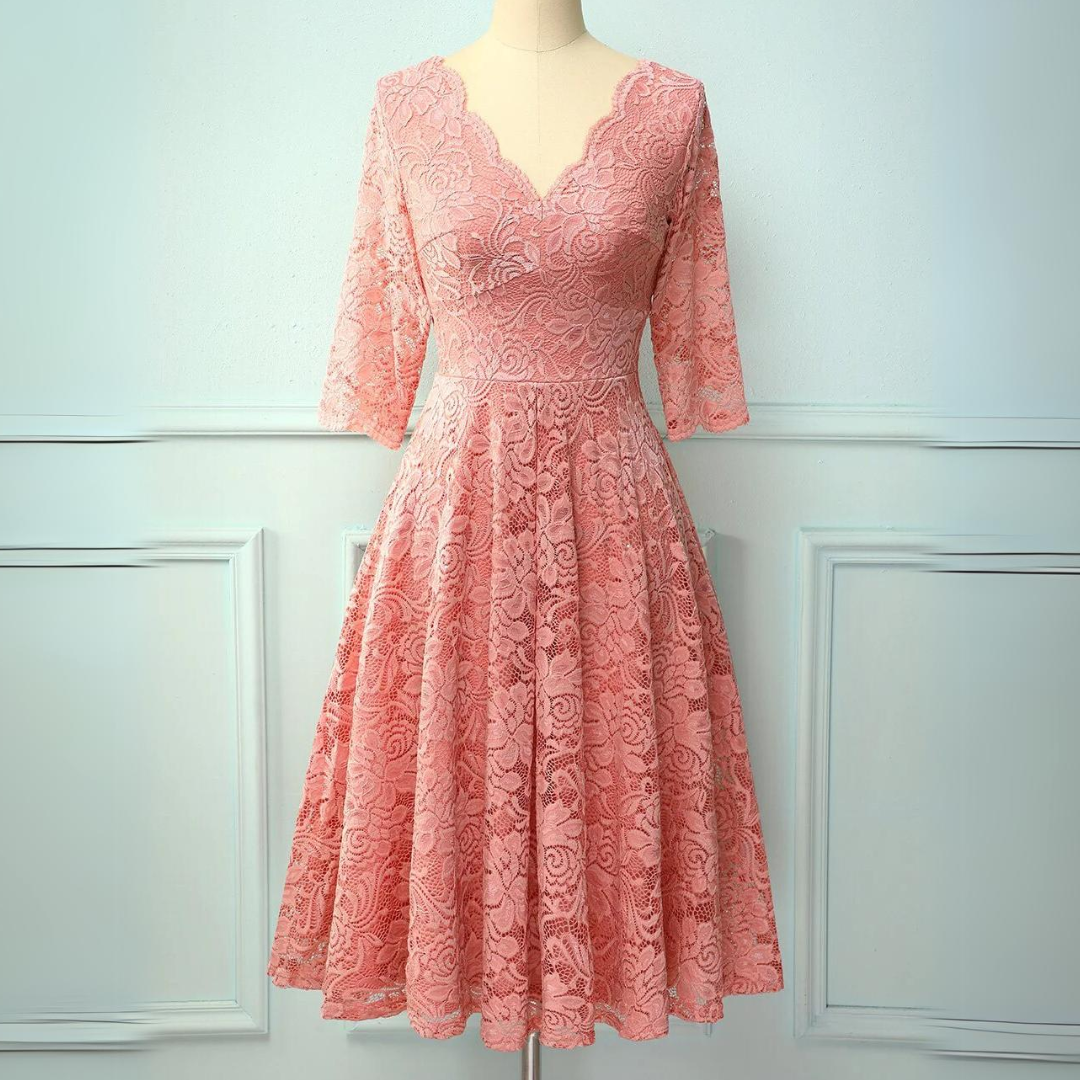 Angélique - Robe d'Été Légère Mi-Longue Imprimée Femme
