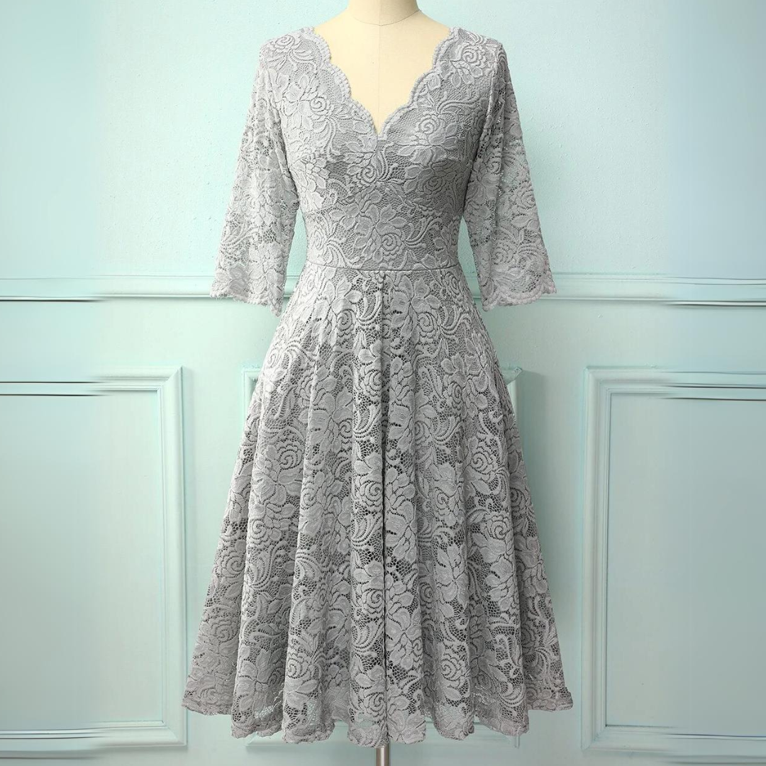 Angélique - Robe d'Été Légère Mi-Longue Imprimée Femme