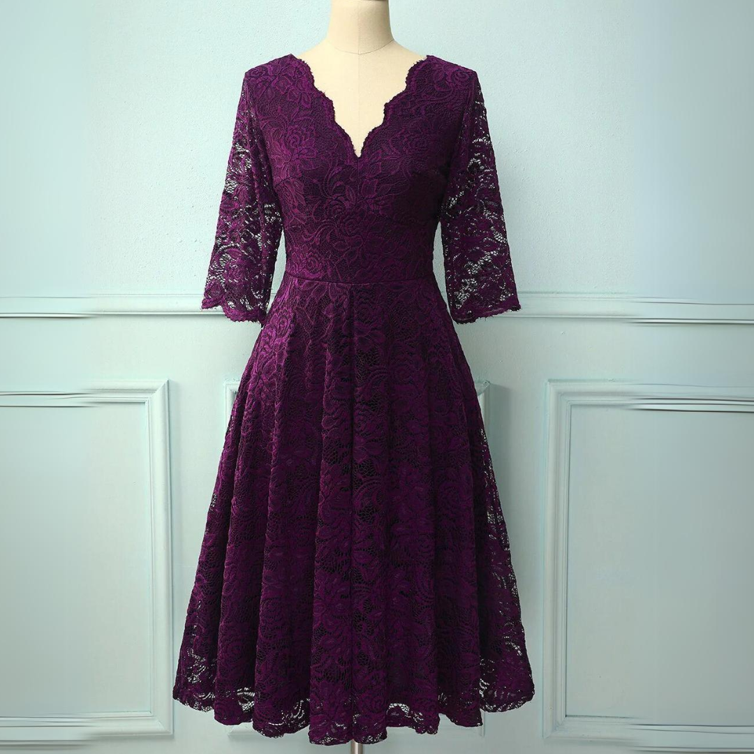 Angélique - Robe d'Été Légère Mi-Longue Imprimée Femme