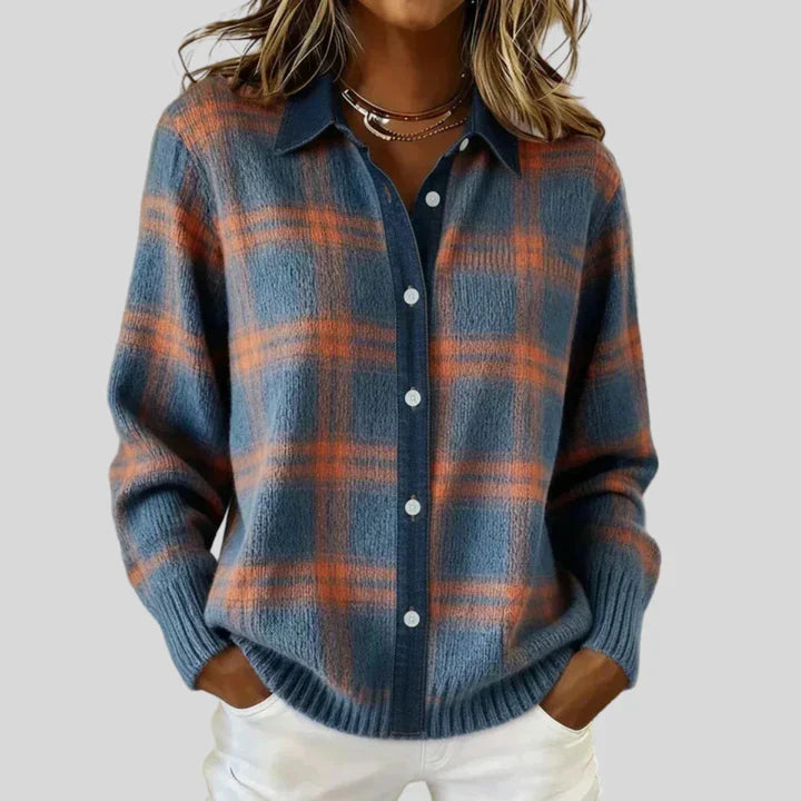 Sophie | Cardigan Chic Carreaux Vintage