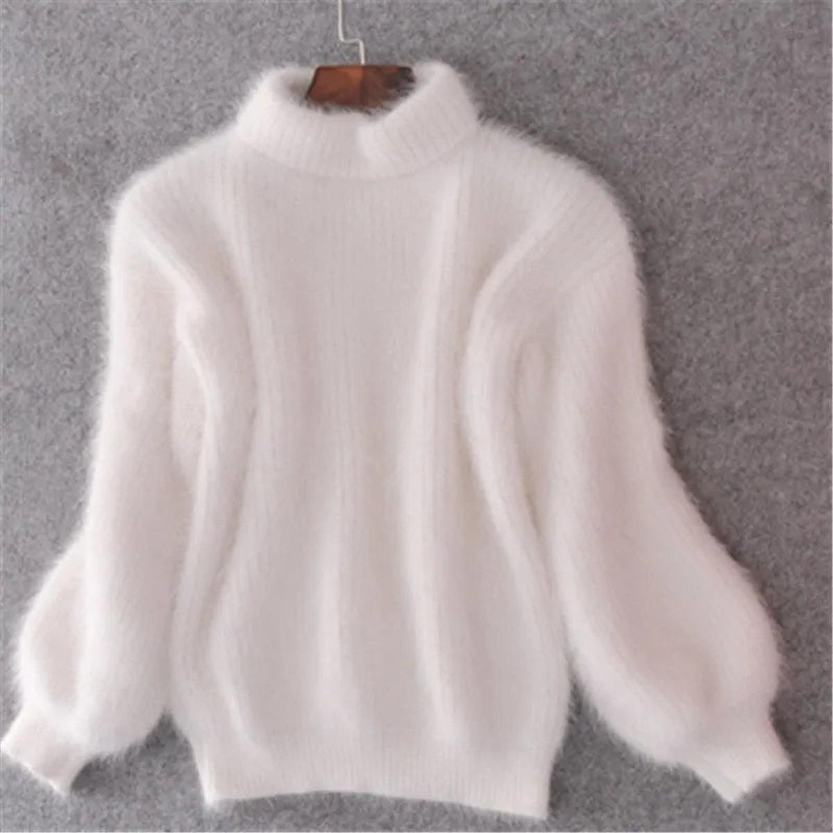 Caroline - Pull Élégant Col Roulé Grosse Maille