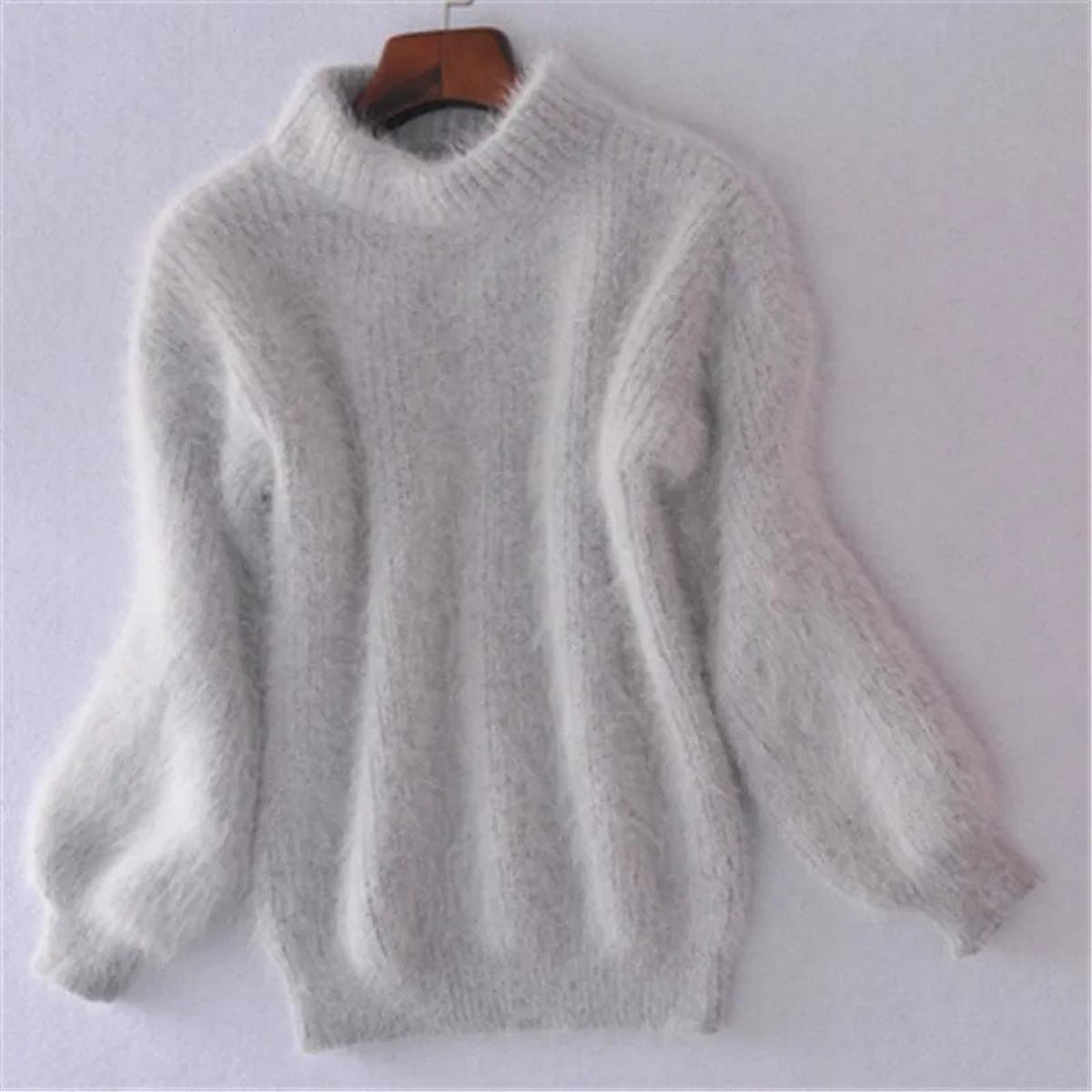 Caroline - Pull Élégant Col Roulé Grosse Maille